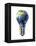 Light Bulb with Planet Earth Inside Glass, Asia View-null-Framed Stretched Canvas