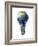 Light Bulb with Planet Earth Inside Glass, Asia View-null-Framed Art Print