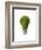 Light Bulb with Tree Inside Glass, Isolated on White Background-null-Framed Art Print