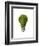 Light Bulb with Tree Inside Glass, Isolated on White Background-null-Framed Art Print