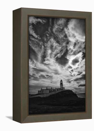 Light Change Over Lighthouse-Rory Garforth-Framed Premier Image Canvas