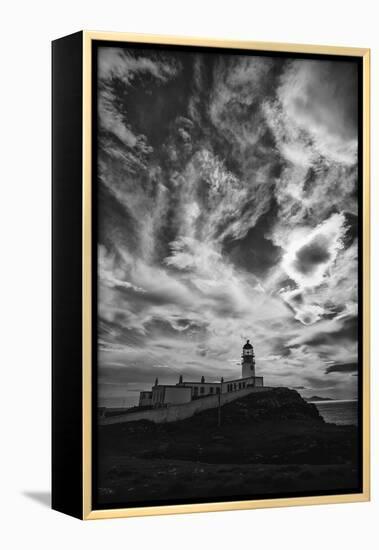 Light Change Over Lighthouse-Rory Garforth-Framed Premier Image Canvas