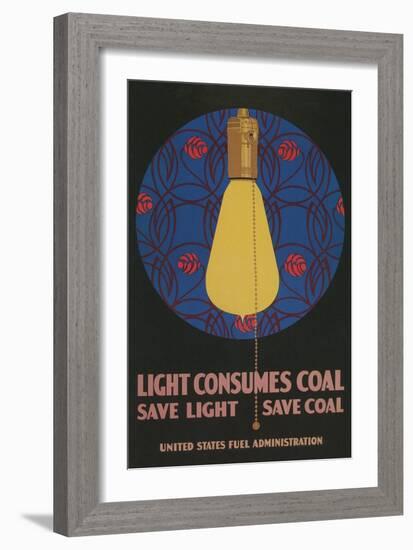 Light Consumes Coal-null-Framed Giclee Print