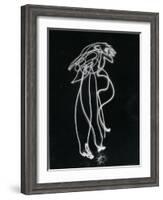 Light Drawing of Figure by Pablo Picasso Using Flashlight-Gjon Mili-Framed Photographic Print