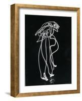 Light Drawing of Figure by Pablo Picasso Using Flashlight-Gjon Mili-Framed Photographic Print