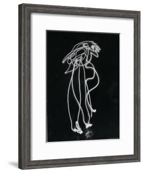 Light Drawing of Figure by Pablo Picasso Using Flashlight-Gjon Mili-Framed Photographic Print
