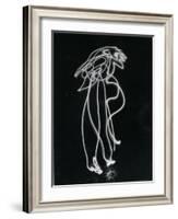 Light Drawing of Figure by Pablo Picasso Using Flashlight-Gjon Mili-Framed Photographic Print