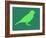 Light Green Bird-NaxArt-Framed Art Print