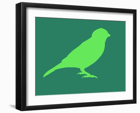 Light Green Bird-NaxArt-Framed Art Print