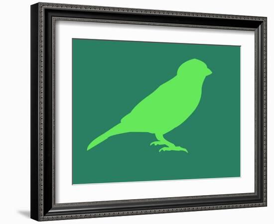 Light Green Bird-NaxArt-Framed Art Print