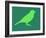 Light Green Bird-NaxArt-Framed Art Print