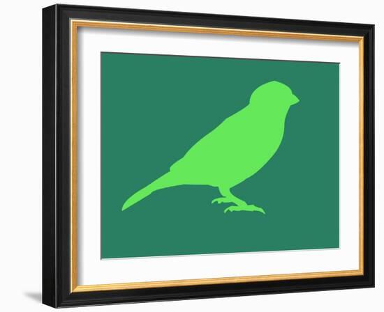 Light Green Bird-NaxArt-Framed Art Print