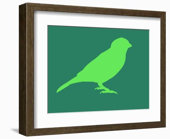 Light Green Bird-NaxArt-Framed Art Print