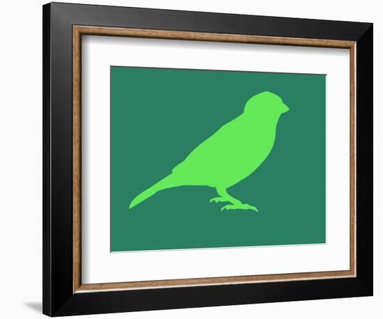 Light Green Bird-NaxArt-Framed Art Print