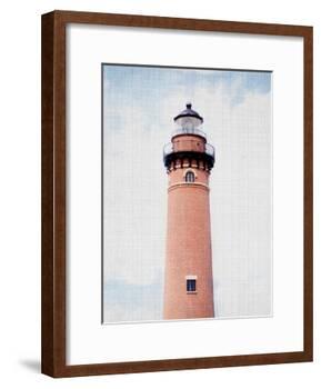 Light House Coral-LILA X LOLA-Framed Art Print