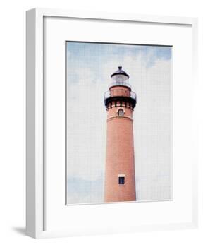 Light House Coral-LILA X LOLA-Framed Art Print