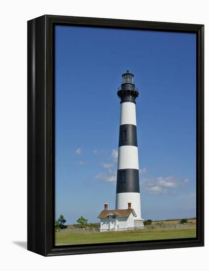 Light House on Bodie Island-Martina Bleichner-Framed Stretched Canvas