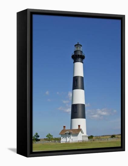 Light House on Bodie Island-Martina Bleichner-Framed Stretched Canvas