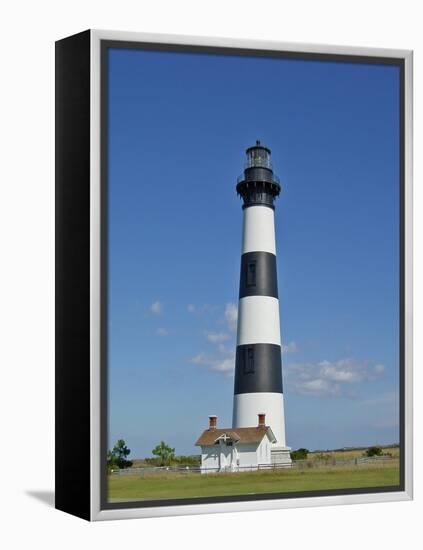 Light House on Bodie Island-Martina Bleichner-Framed Stretched Canvas