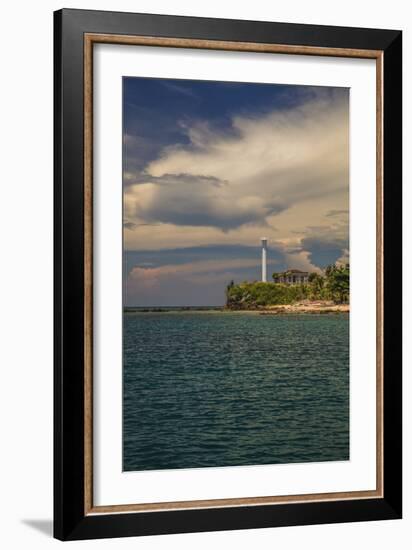 Light House On Islet-Matias Jason-Framed Photographic Print