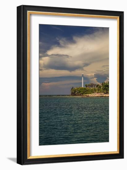 Light House On Islet-Matias Jason-Framed Photographic Print