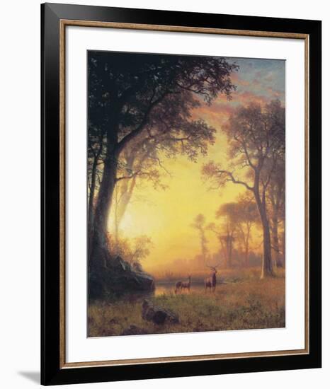 Light in the Forest-Albert Bierstadt-Framed Art Print
