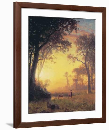 Light in the Forest-Albert Bierstadt-Framed Art Print