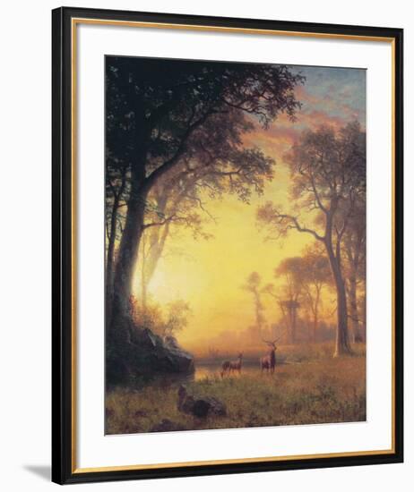 Light in the Forest-Albert Bierstadt-Framed Art Print