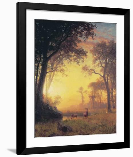 Light in the Forest-Albert Bierstadt-Framed Art Print