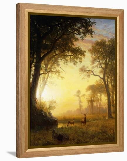 Light in the Forest-Albert Bierstadt-Framed Premier Image Canvas