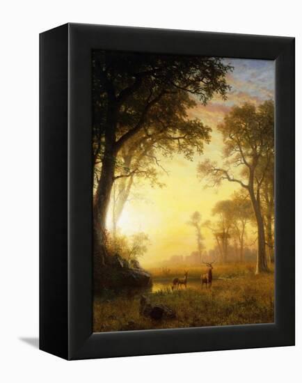 Light in the Forest-Albert Bierstadt-Framed Premier Image Canvas