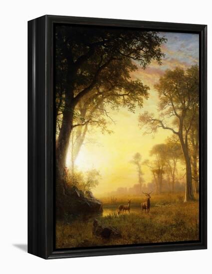 Light in the Forest-Albert Bierstadt-Framed Premier Image Canvas