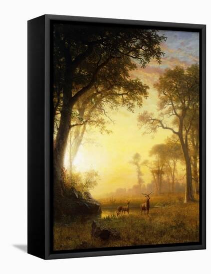 Light in the Forest-Albert Bierstadt-Framed Premier Image Canvas