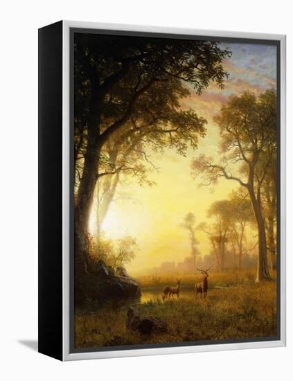 Light in the Forest-Albert Bierstadt-Framed Premier Image Canvas