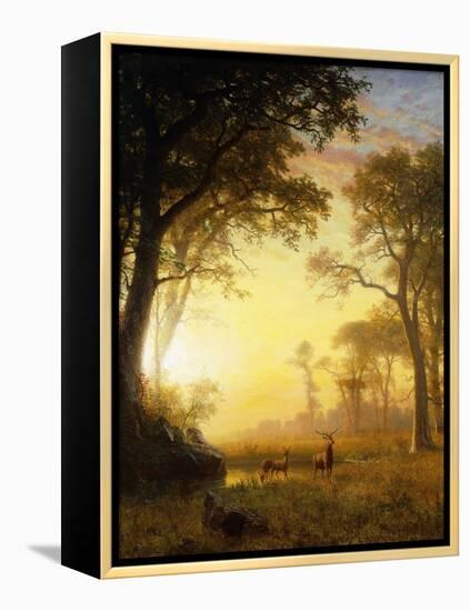 Light in the Forest-Albert Bierstadt-Framed Premier Image Canvas