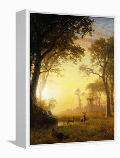 Light in the Forest-Albert Bierstadt-Framed Premier Image Canvas