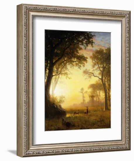 Light in the Forest-Albert Bierstadt-Framed Giclee Print