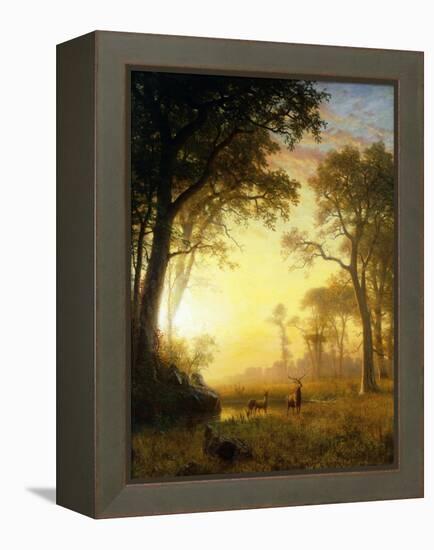 Light in the Forest-Albert Bierstadt-Framed Premier Image Canvas