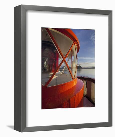 Light in the Lighthouse of Akranes (Town), West Iceland, Iceland-Rainer Mirau-Framed Photographic Print