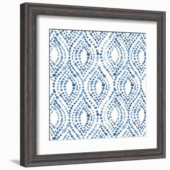 Light Indigo Speckles-Aimee Wilson-Framed Art Print