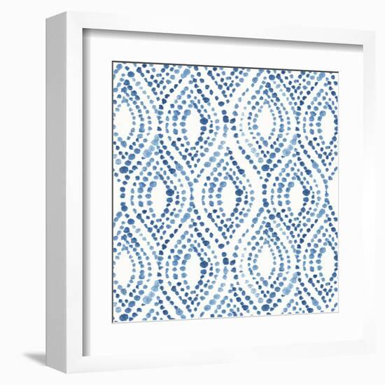 Light Indigo Speckles-Aimee Wilson-Framed Art Print