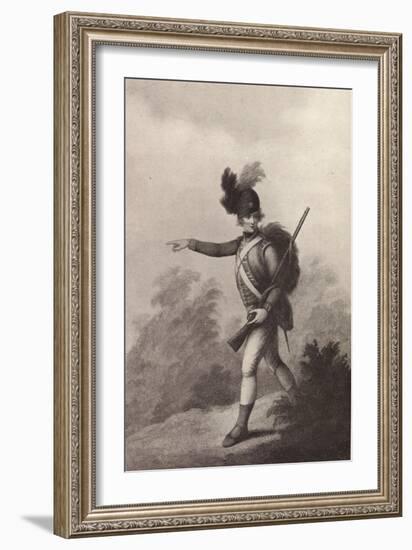 'Light Infantry Man (1791)', 1791 (1909)-Francois David Soiron-Framed Giclee Print