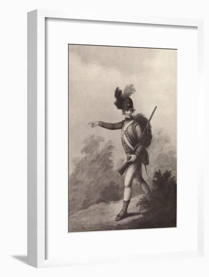 'Light Infantry Man (1791)', 1791 (1909)-Francois David Soiron-Framed Giclee Print