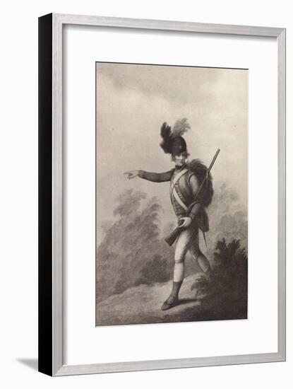 'Light Infantry Man (1791)', 1791 (1909)-Francois David Soiron-Framed Giclee Print