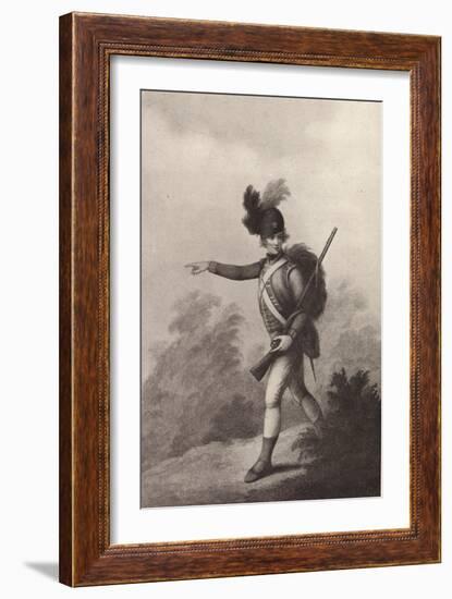 'Light Infantry Man (1791)', 1791 (1909)-Francois David Soiron-Framed Giclee Print