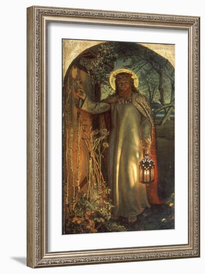 Light of the World, C.1851-53-William Holman Hunt-Framed Giclee Print