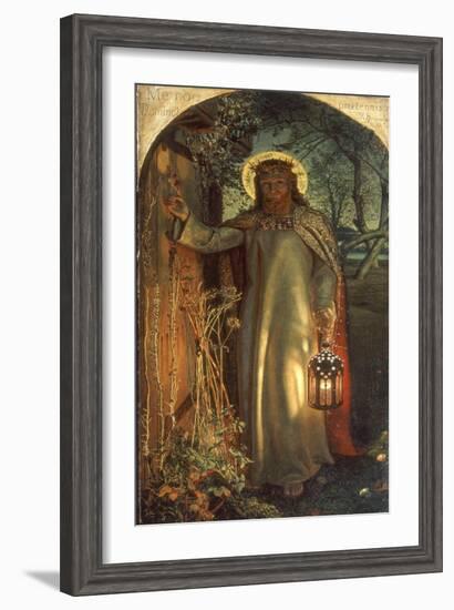 Light of the World, C.1851-53-William Holman Hunt-Framed Giclee Print