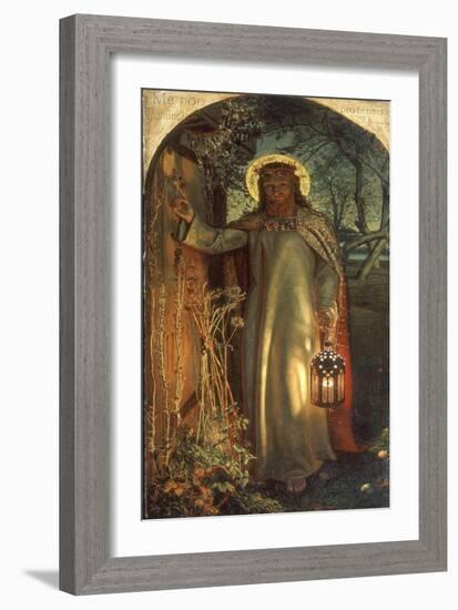 Light of the World, C.1851-53-William Holman Hunt-Framed Giclee Print