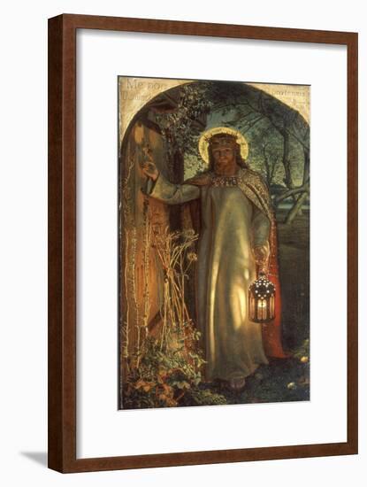 Light of the World, C.1851-53-William Holman Hunt-Framed Giclee Print