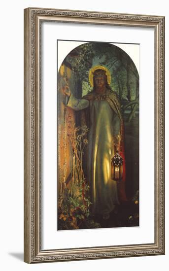 Light of the World-William Holman Hunt-Framed Premium Giclee Print